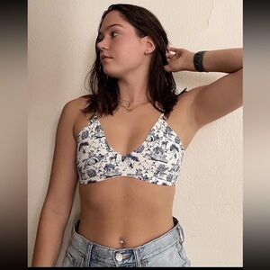 Parade Limited Edition Toile Cloud Fan Fav Seamless Bra/Bralette Size XL